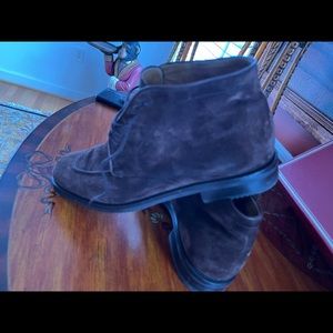 Cole Haan Vintage Italian Bragano men's 9 brown suede lace up chukka boots